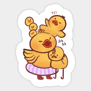 So cute those chickens Sticker